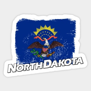 North Dakota flag Sticker